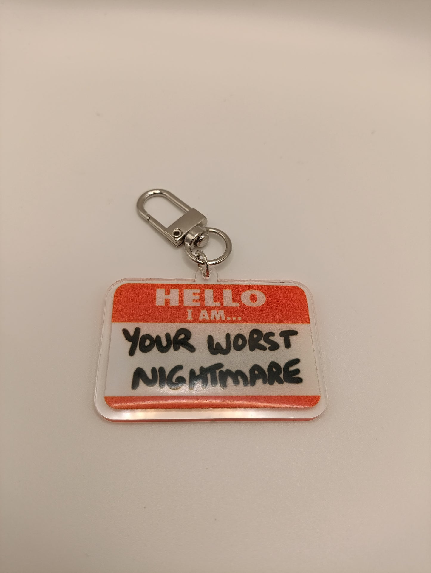Hello, I Am... Your Worst Nightmare Acrylic Keyring