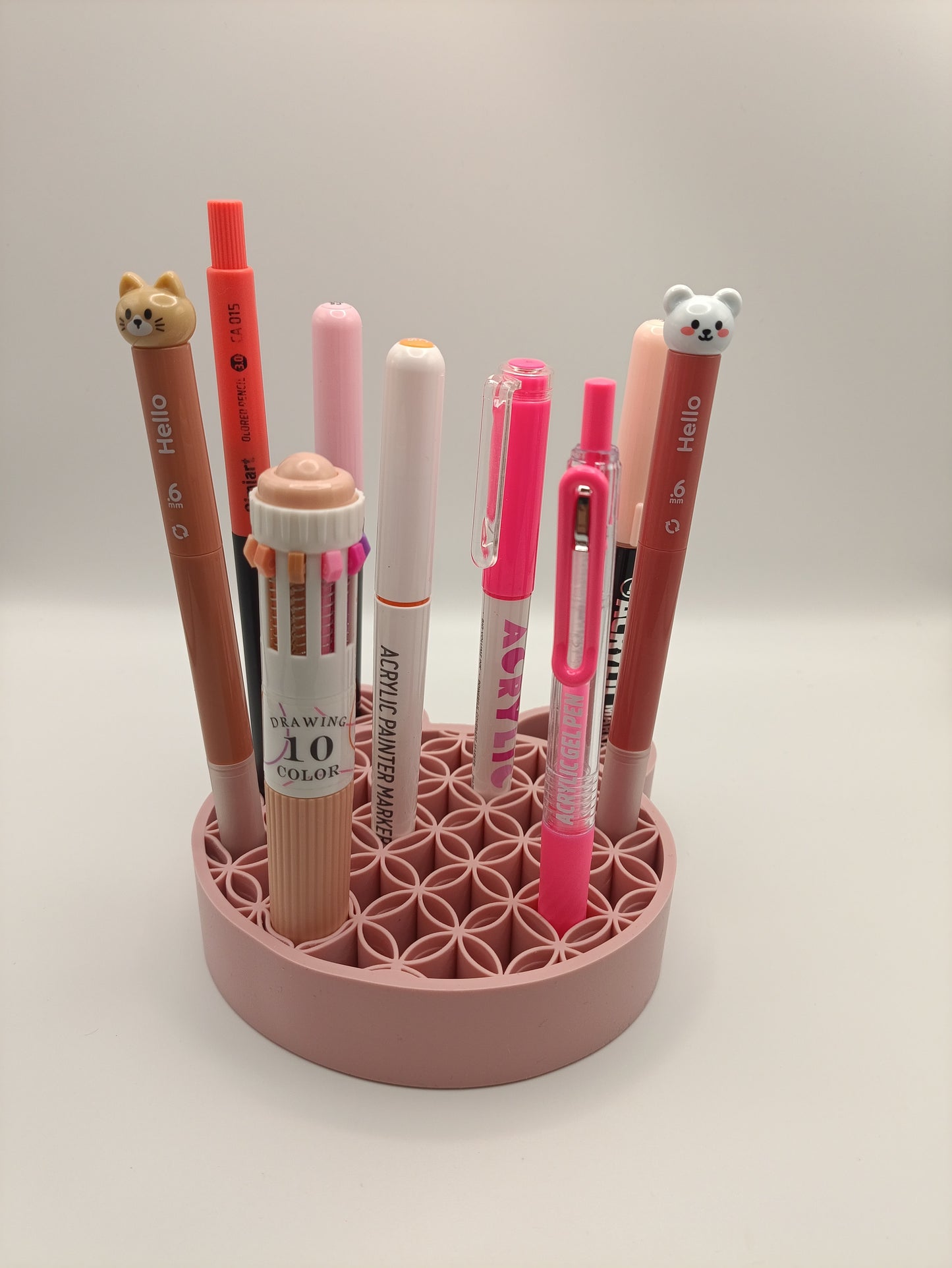 Pen Holder - Dusty Pink Bear
