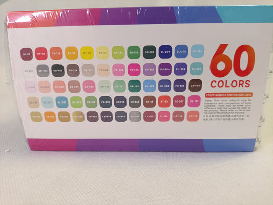 Languo Acrylic Marker Set (M720) – 60 Colours