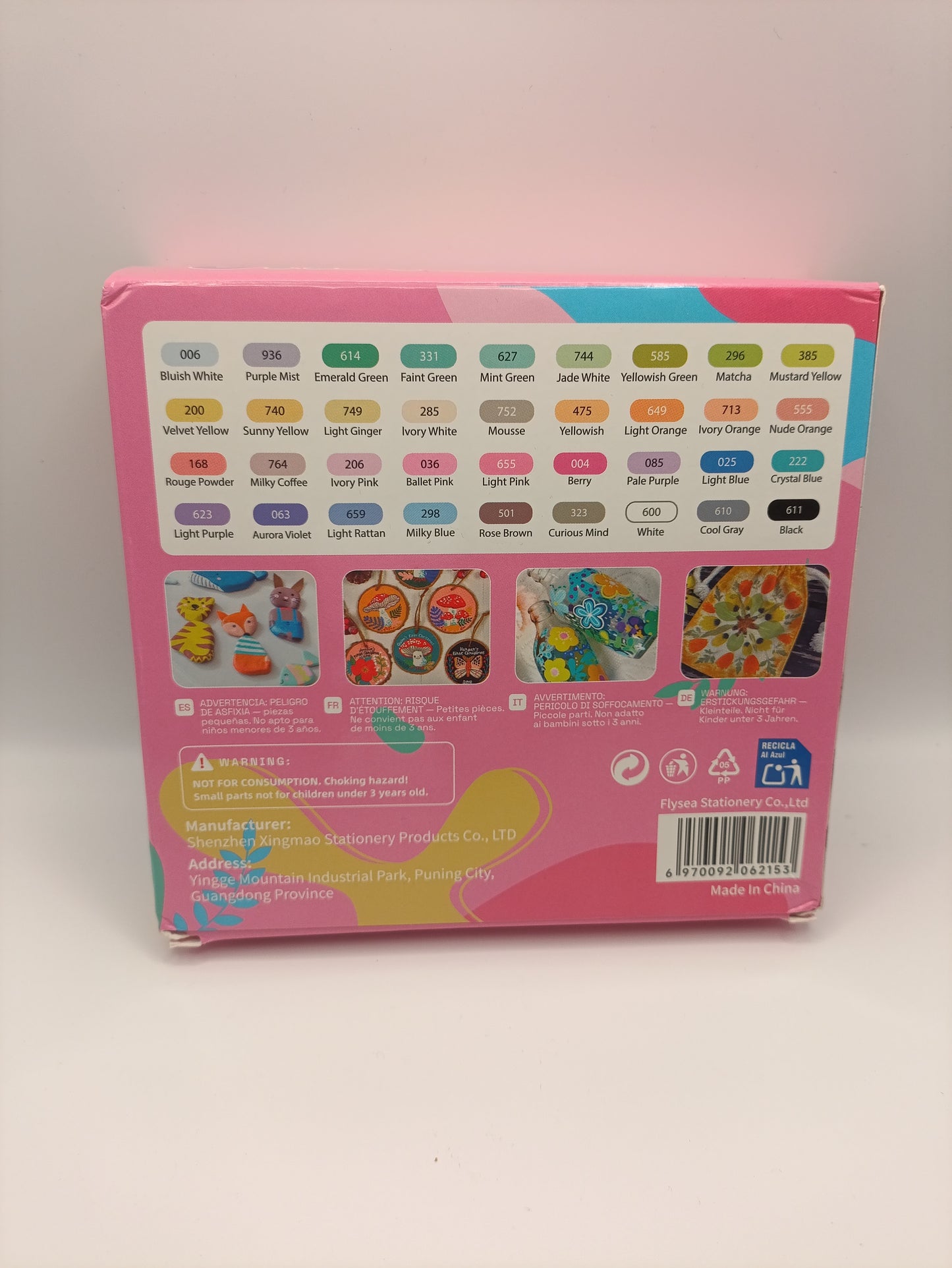 Flysea Acrylic Marker – Macaron Colour Set (36 Colours)