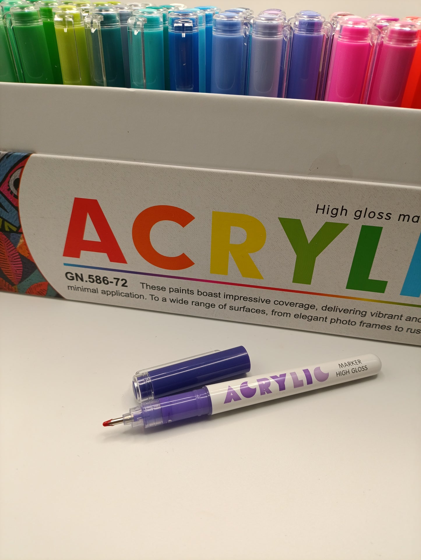 72 Colour High Gloss Pen Set