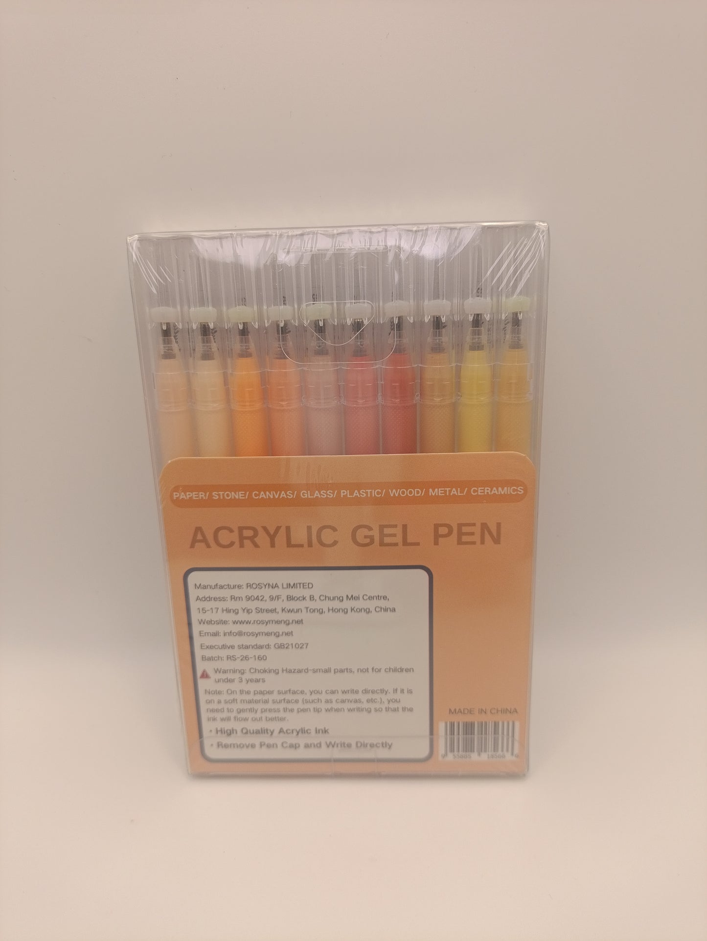 Rosymeng 10 Acrylic Gel Pens - Gardener Cat