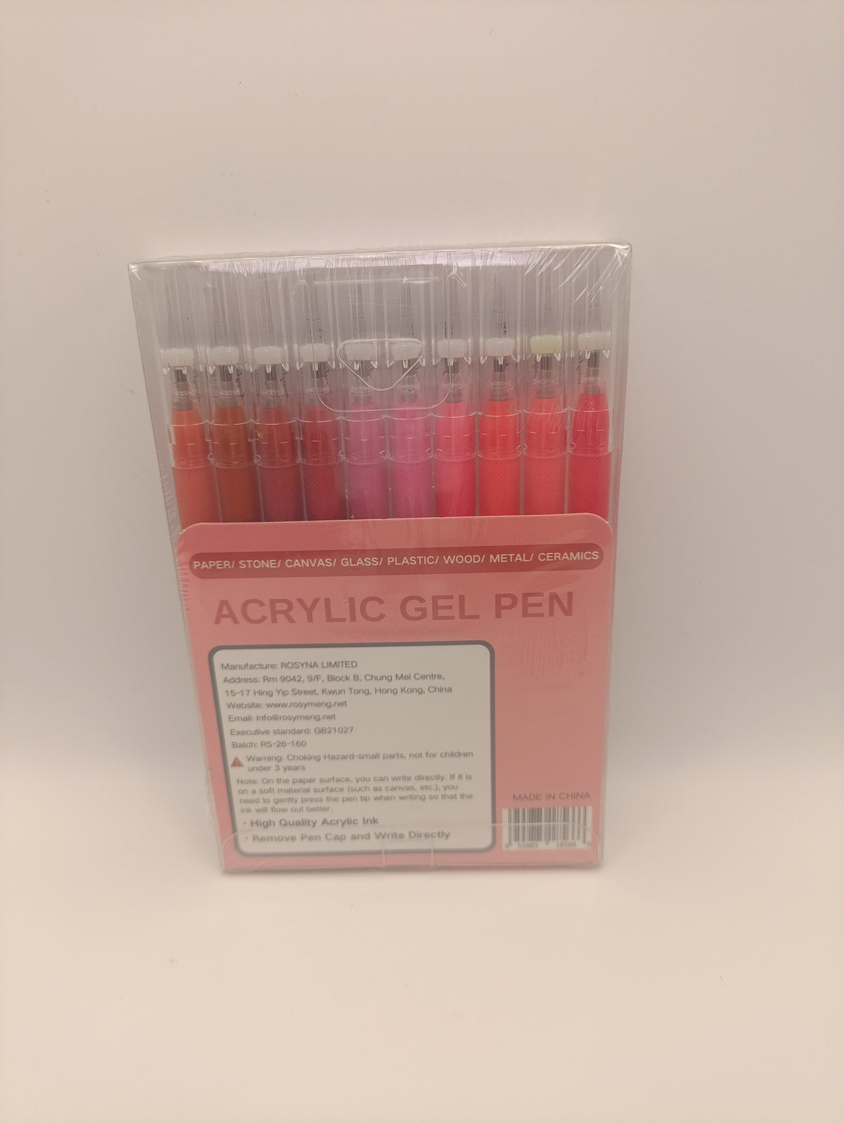 Rosymeng 10 Acrylic Gel Pens - Pastry Chef Cat