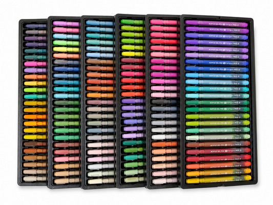 144 Colour Gel Plus Acrylic Painting Gel Pen Set