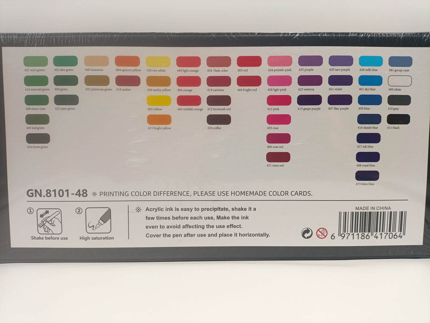 Guangna 48 Acrylic Brush Markers Set