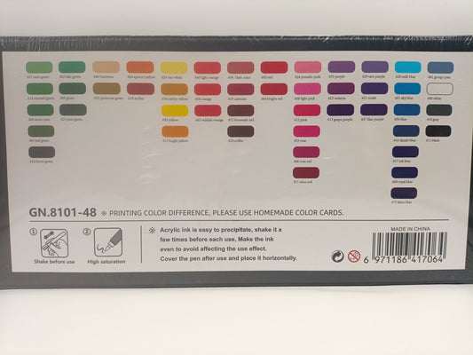 Guangna 48 Acrylic Brush Markers Set