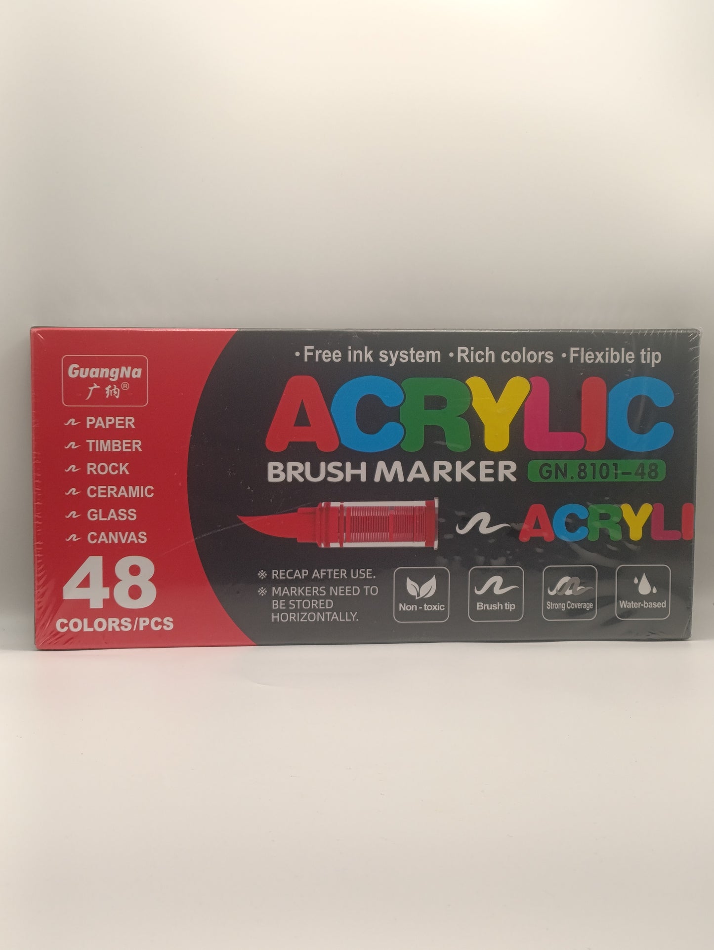 Guangna 48 Acrylic Brush Markers Set