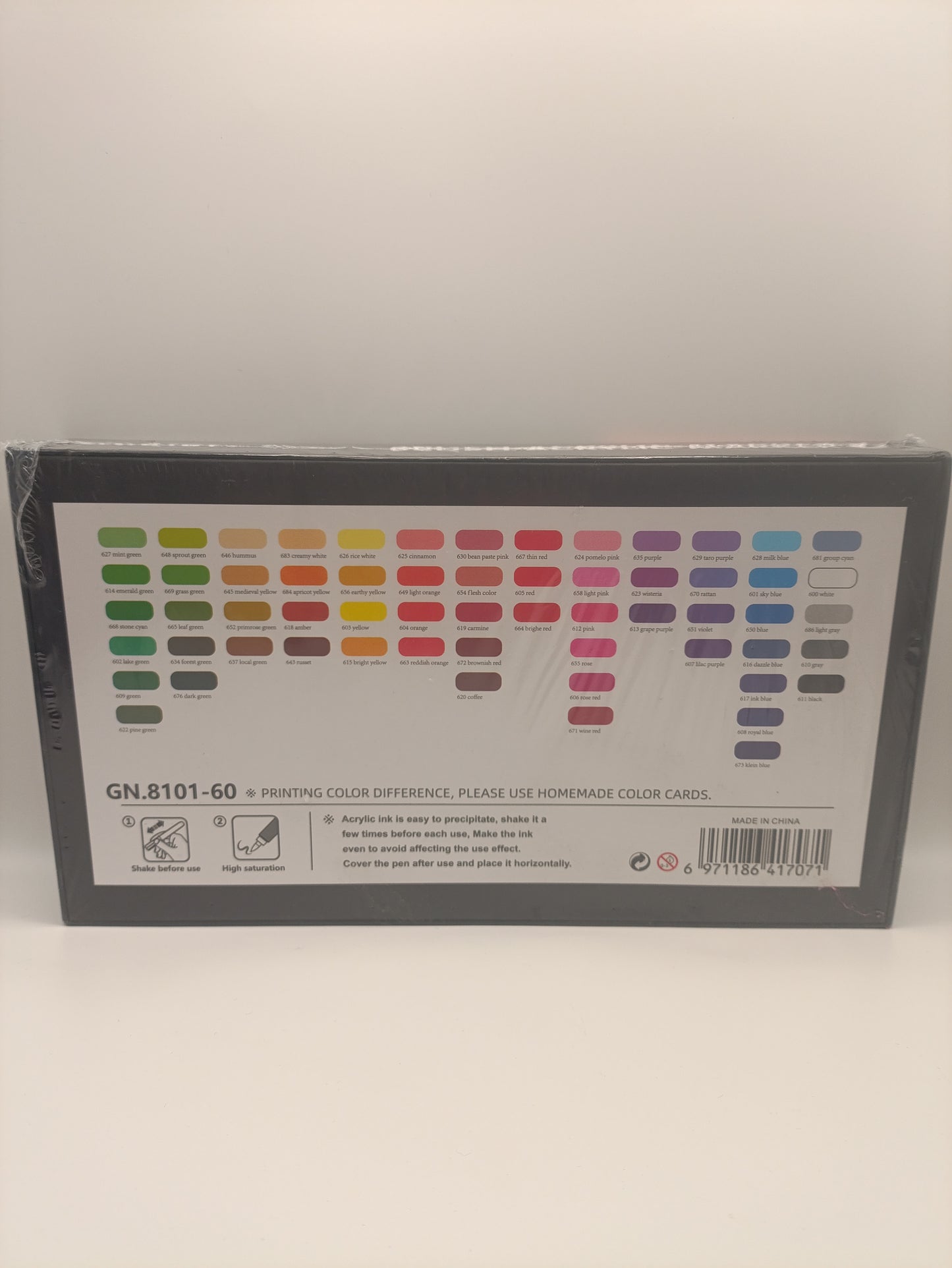 Guangna 60 Acrylic Brush Markers Set