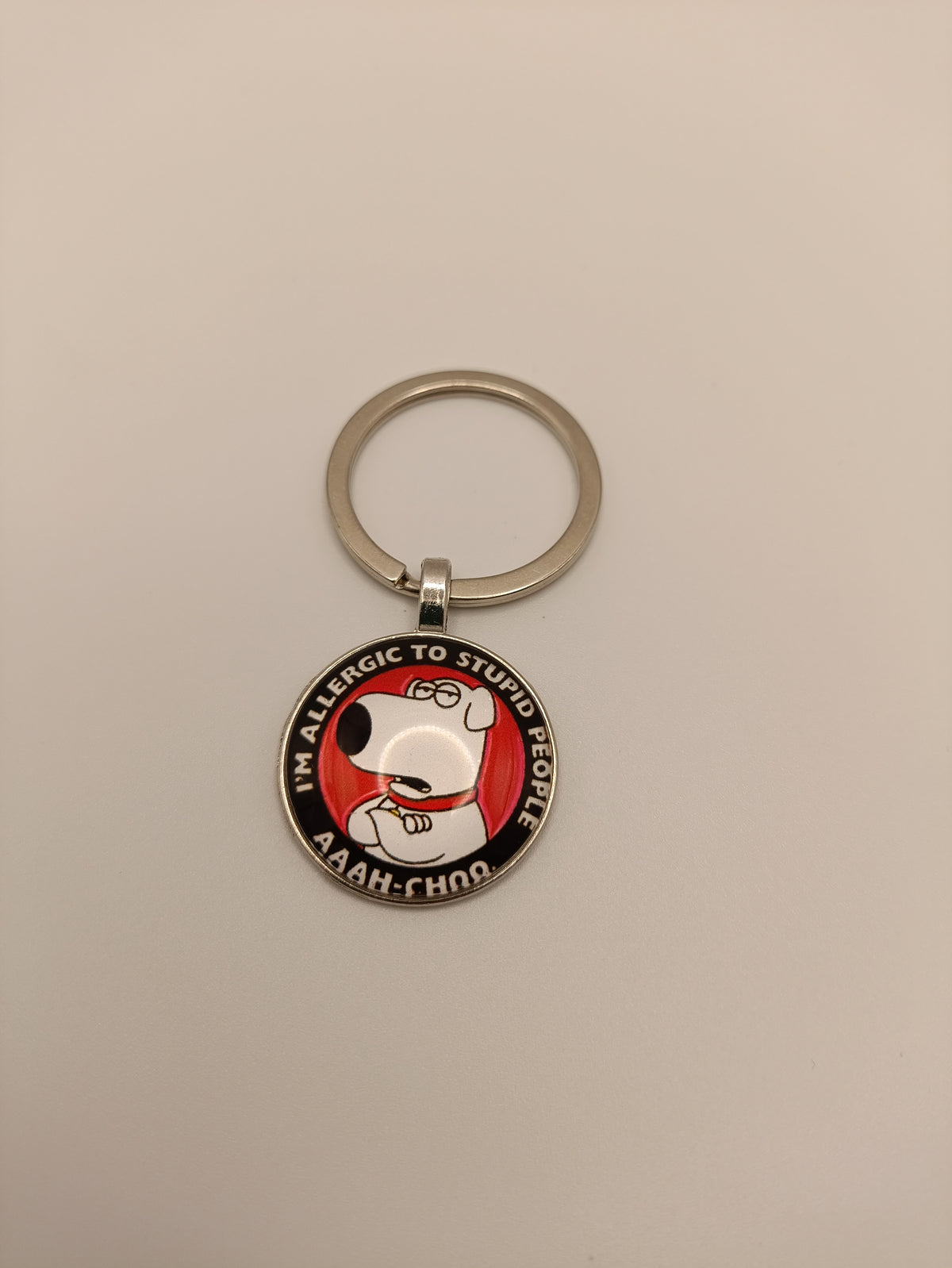 I'm Allergic to Stupid People Keyring