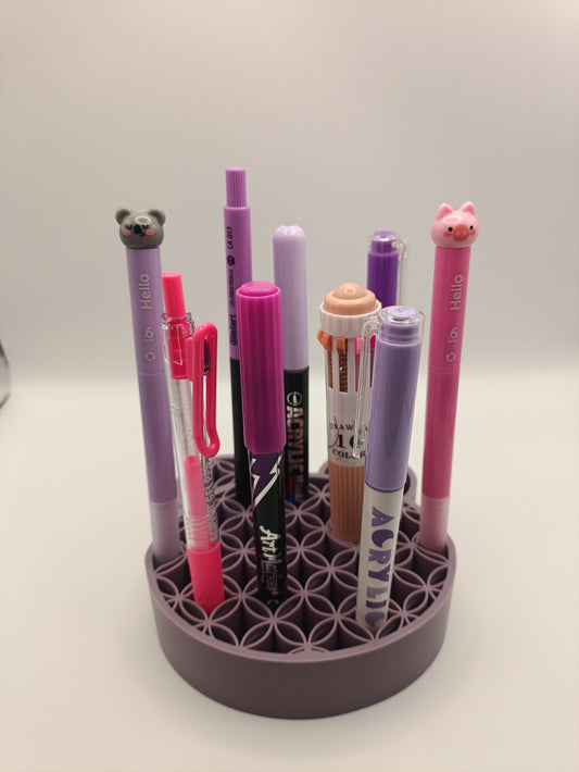 Pen Holder - Mauve Purple Bear