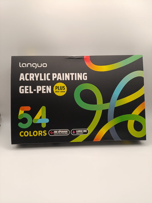 54 Colour Gel Plus Acrylic Painting Gel Pen Set