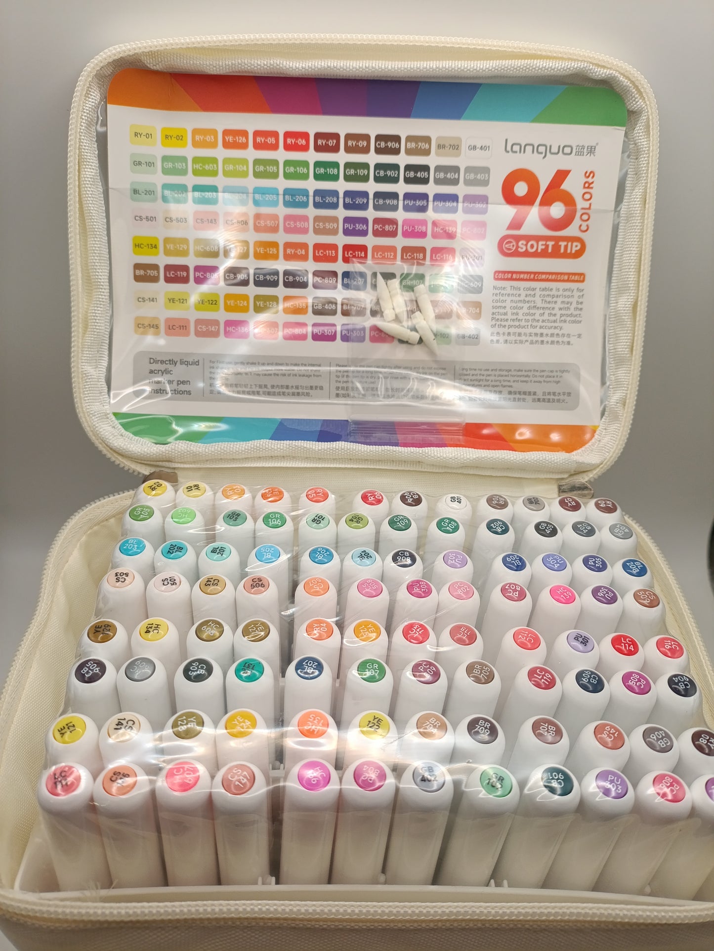 Languo Acrylic Marker Set – 96 Colours