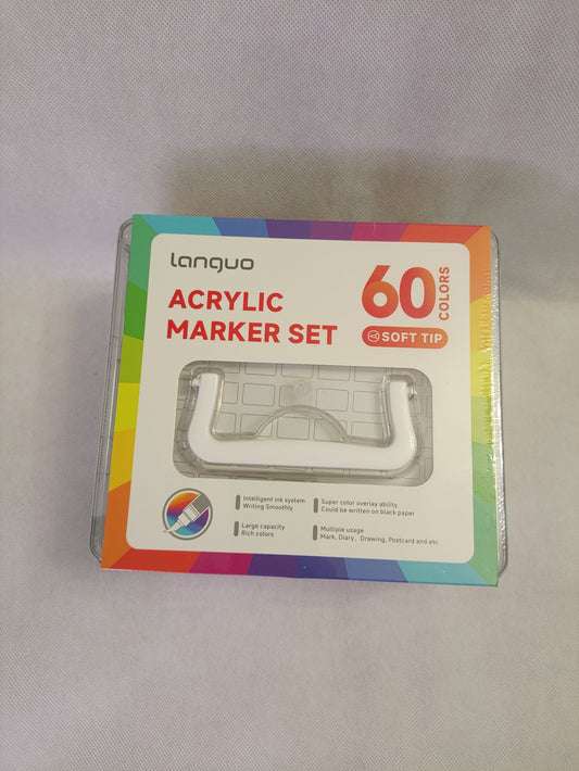 Languo Acrylic Marker Set – 60 Colours