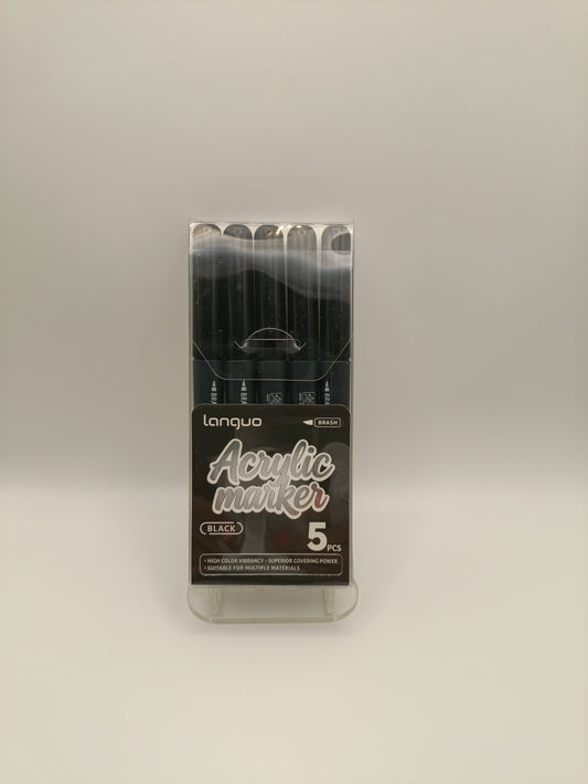 Black Brush Markers