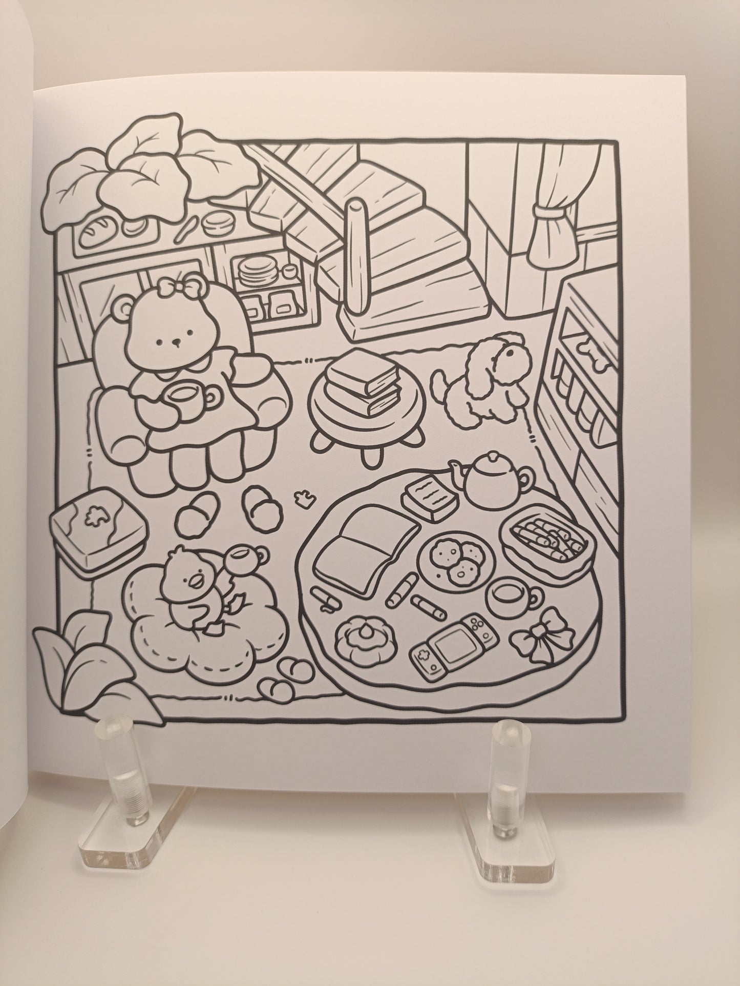 Cosy Cafe Colouring Book
