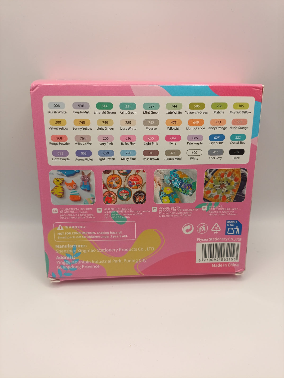 Flysea Acrylic Marker – Macaron Colour Set (36 Colours)