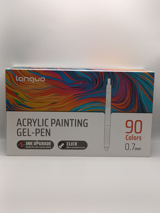 90 Colour Retractable Gel Pen Set – 0.7mm