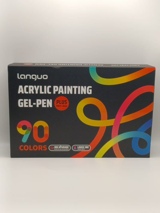 90 Colour Gel Plus Acrylic Painting Gel Pen Set