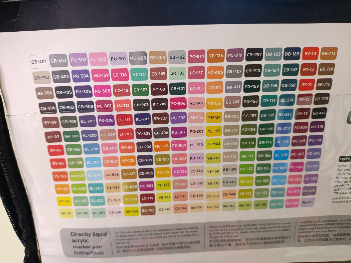 Languo Pro Acrylic Brush Marker Set – 192 Colours