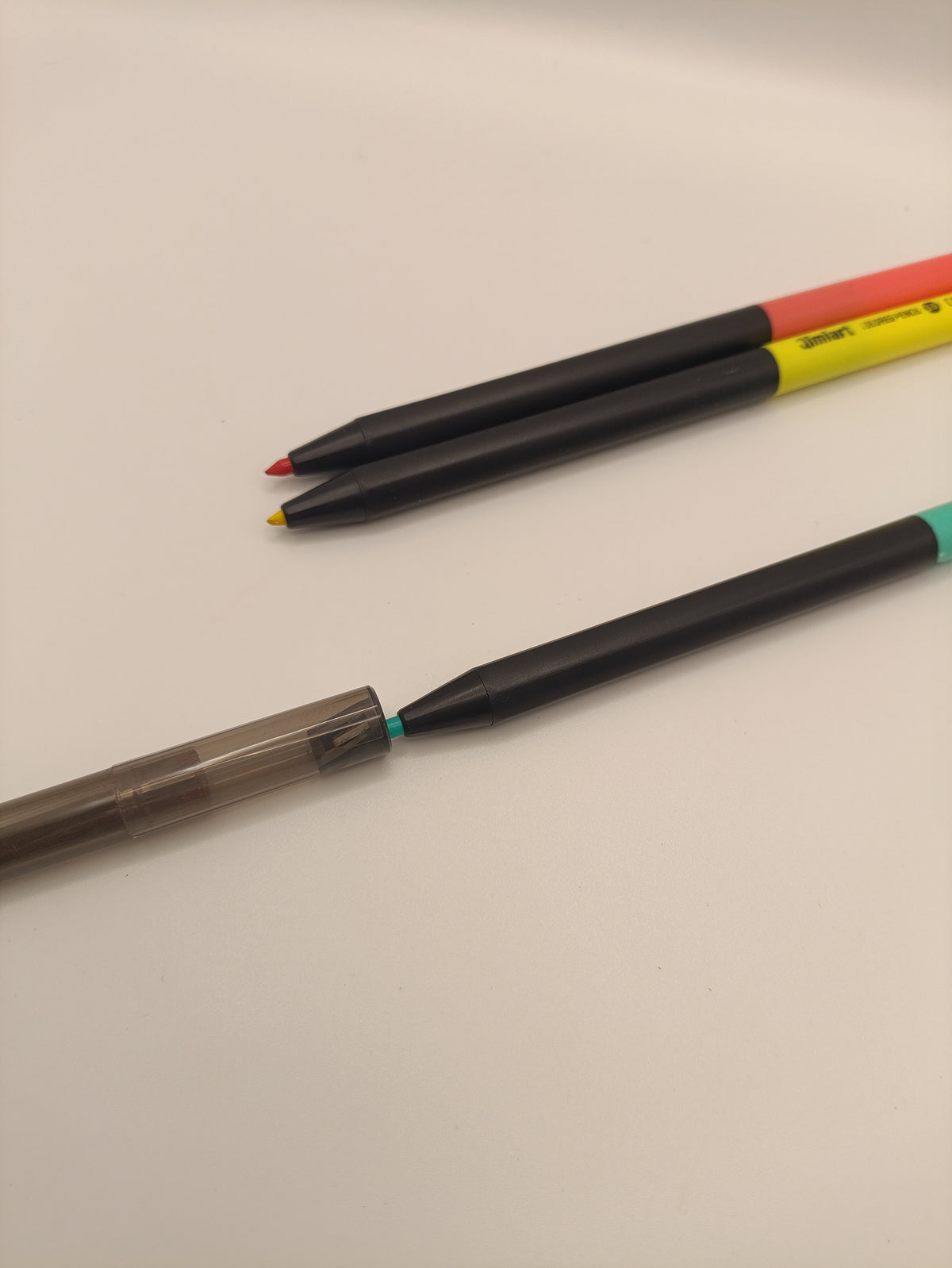 Languo x Qimiart Retractable Coloured Pencils – 12 Blue-Green Colours
