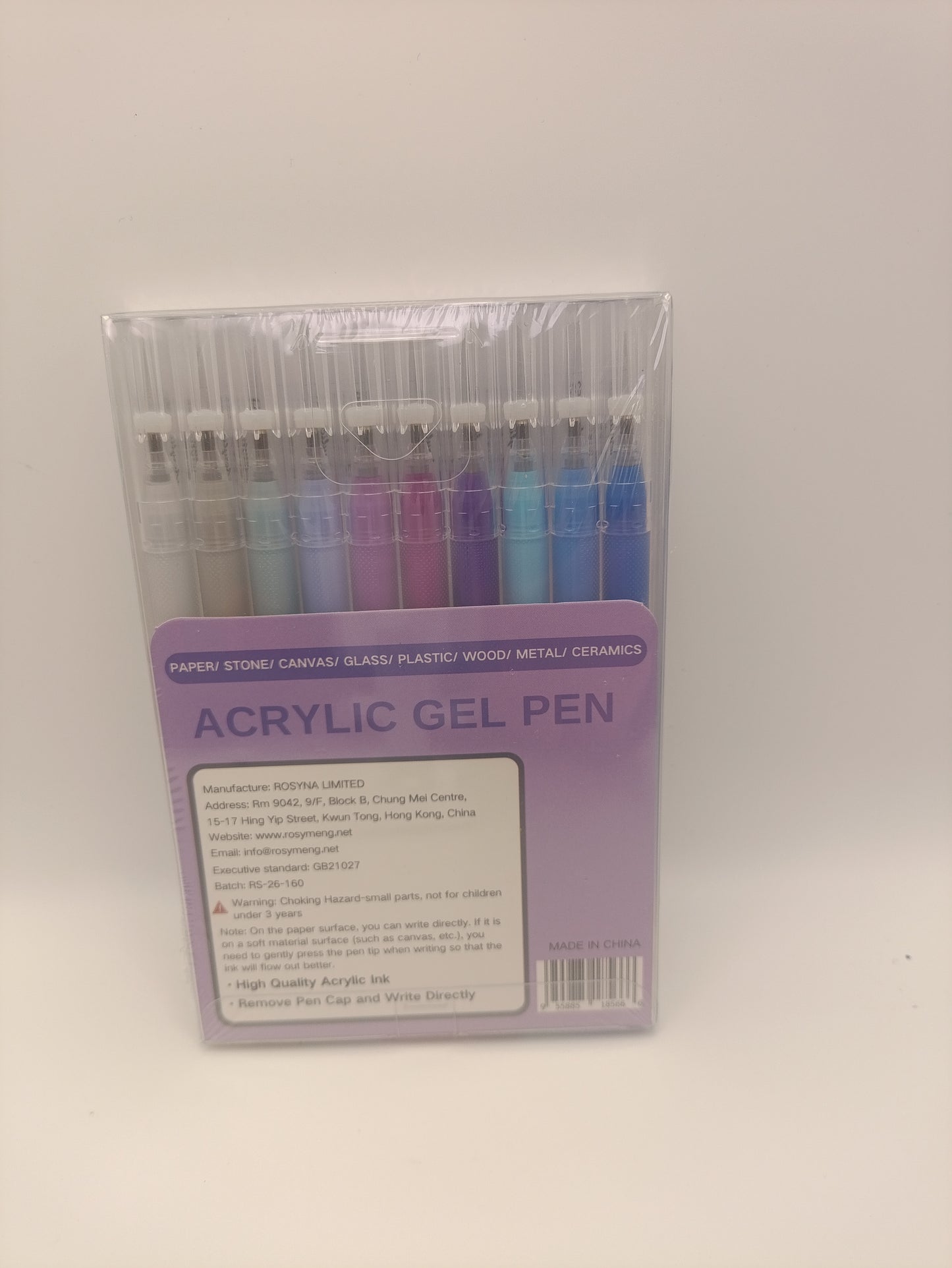 Rosymeng 10 Acrylic Gel Pens - Magician Cat