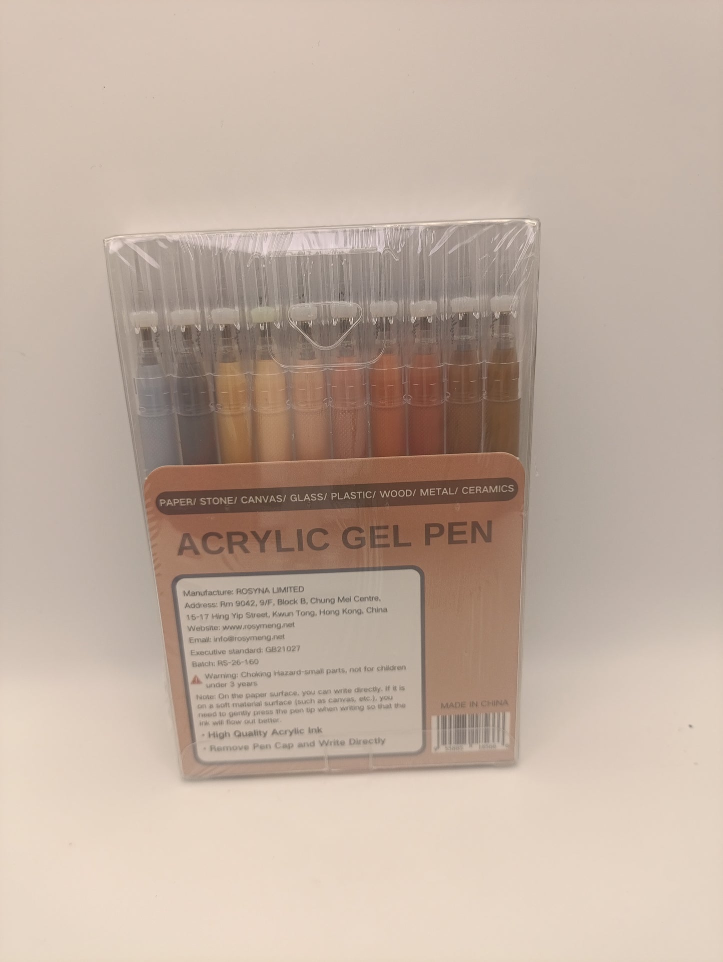 Rosymeng 10 Acrylic Gel Pens - Pilot Cat