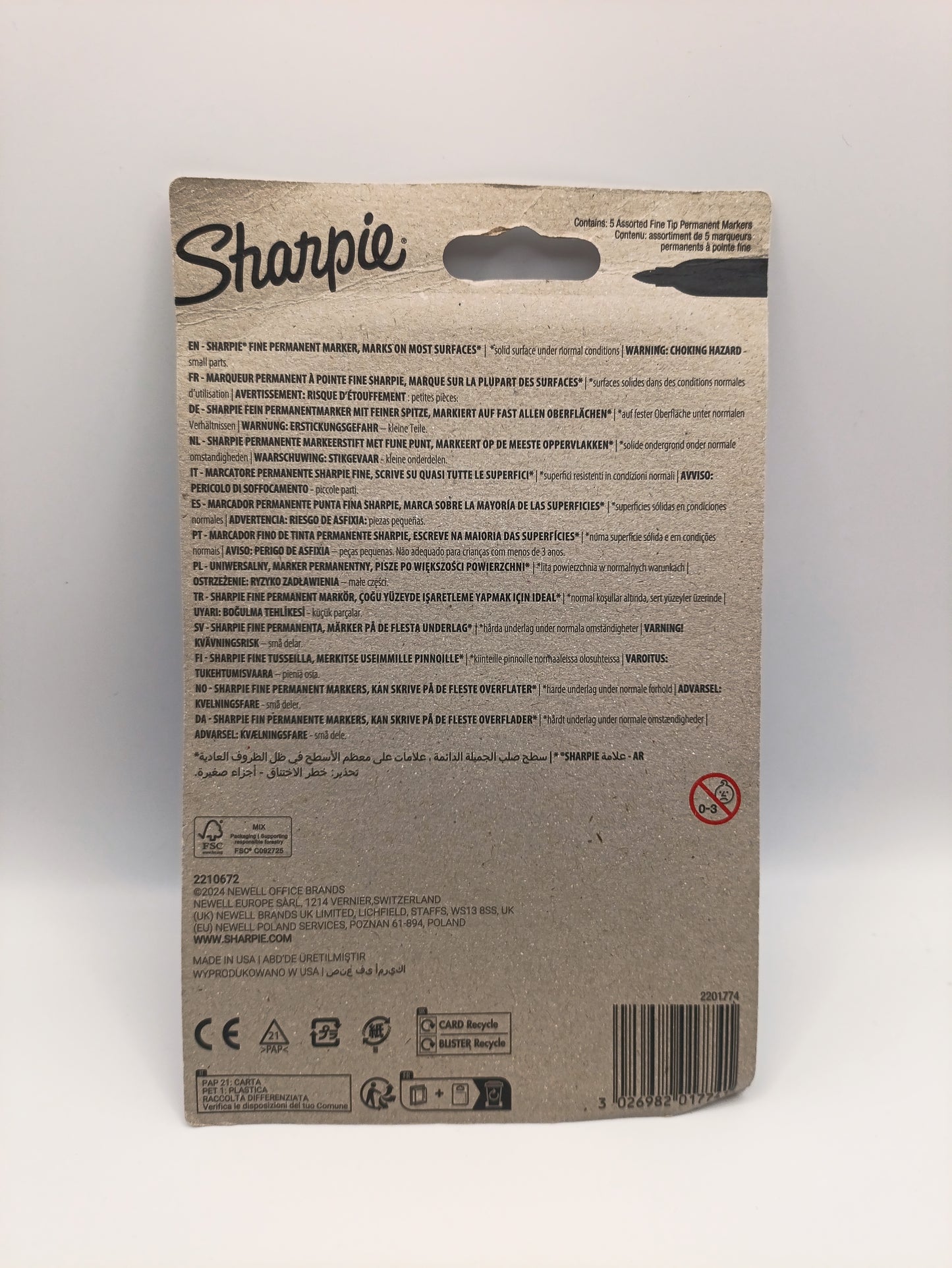 Sharpie Glam Pop - 5 Pack