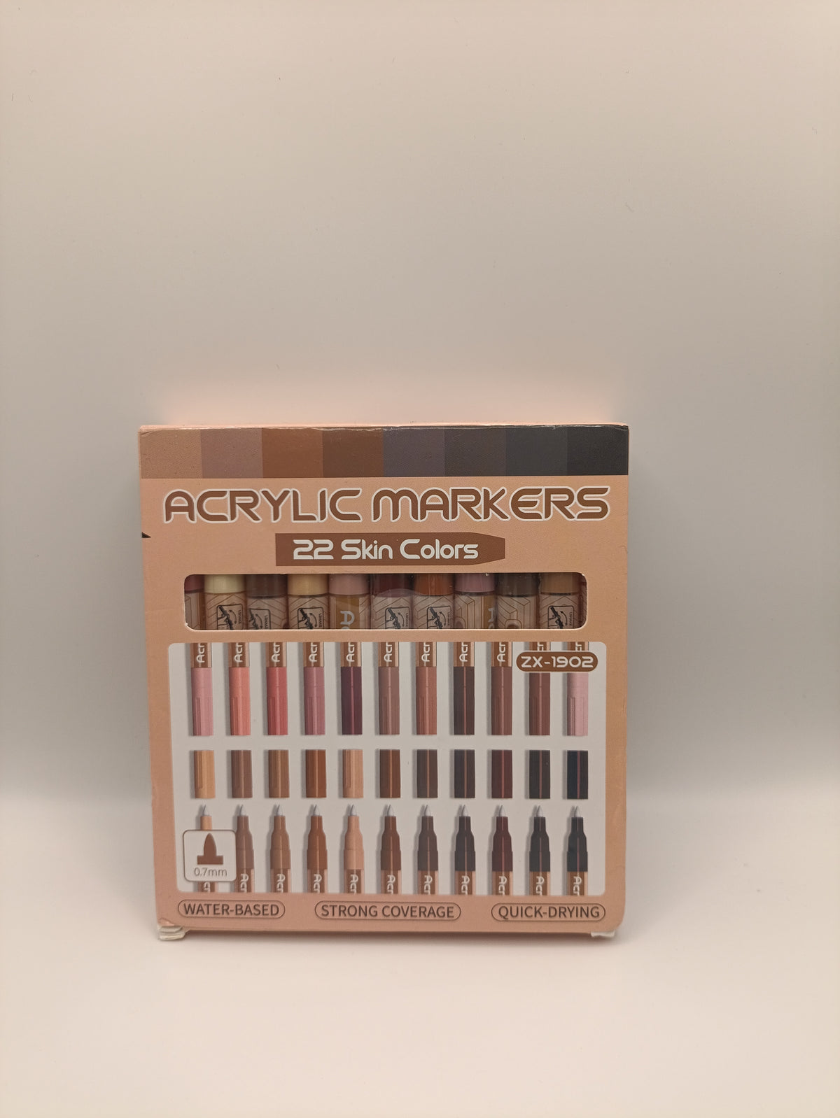 22 Skin Tone Acrylic Markers – 0.7mm Fine Tip