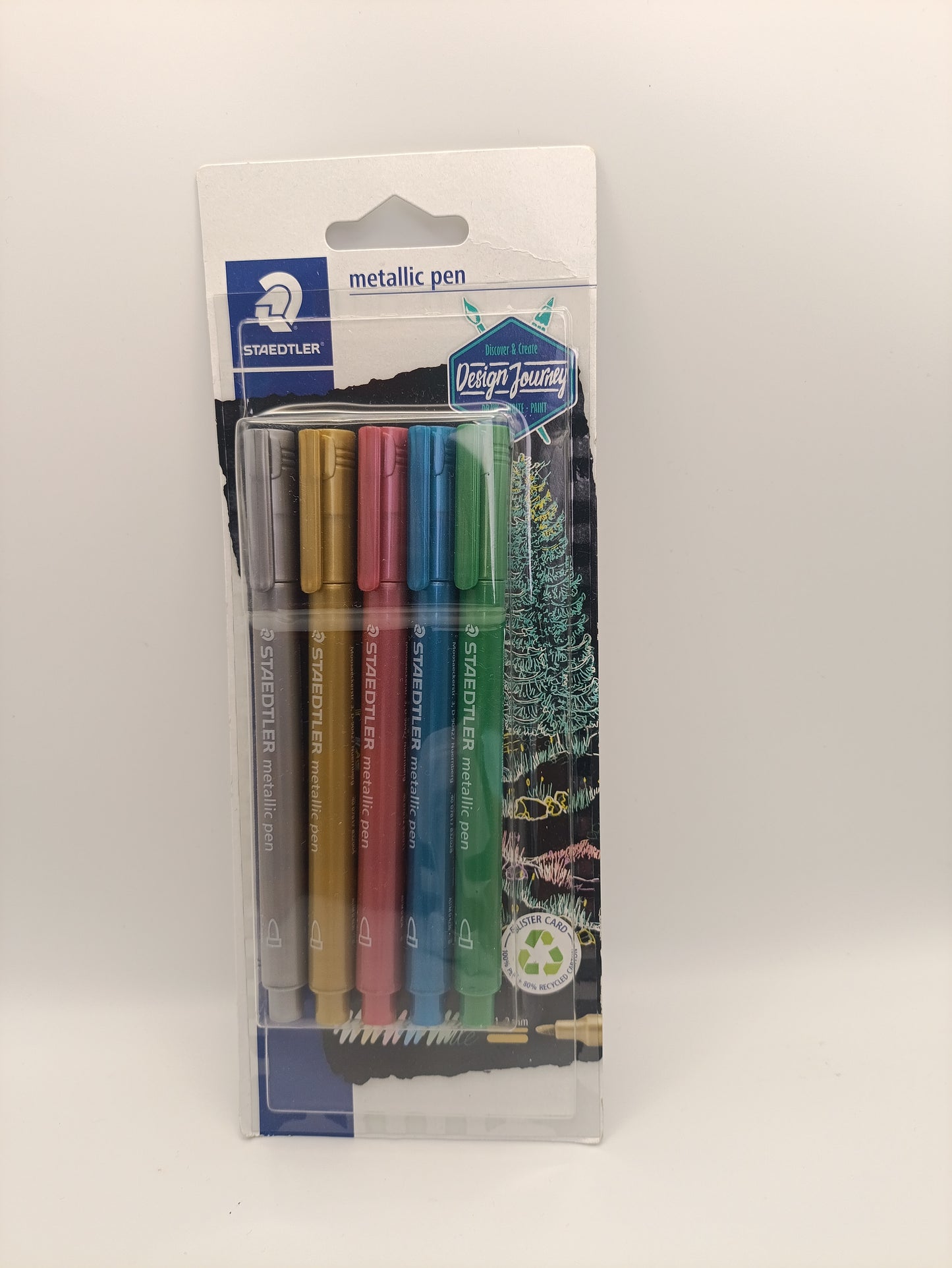 Staedtler Metallic Markers Assorted Colours (Pack of 5)