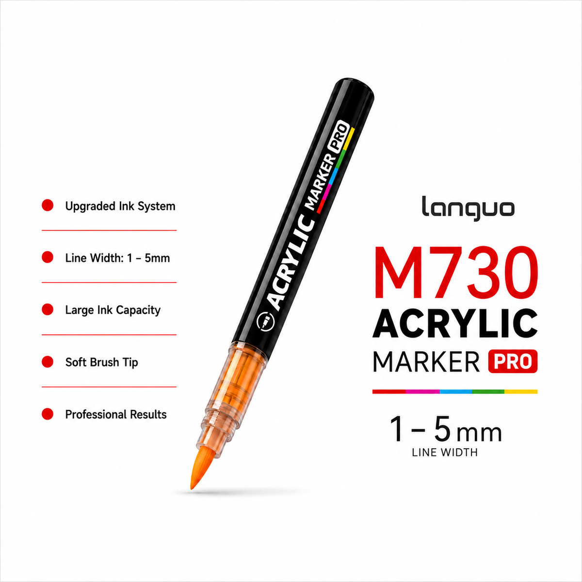 Languo Acrylic Pro Marker Set (M730) - 288 Colours